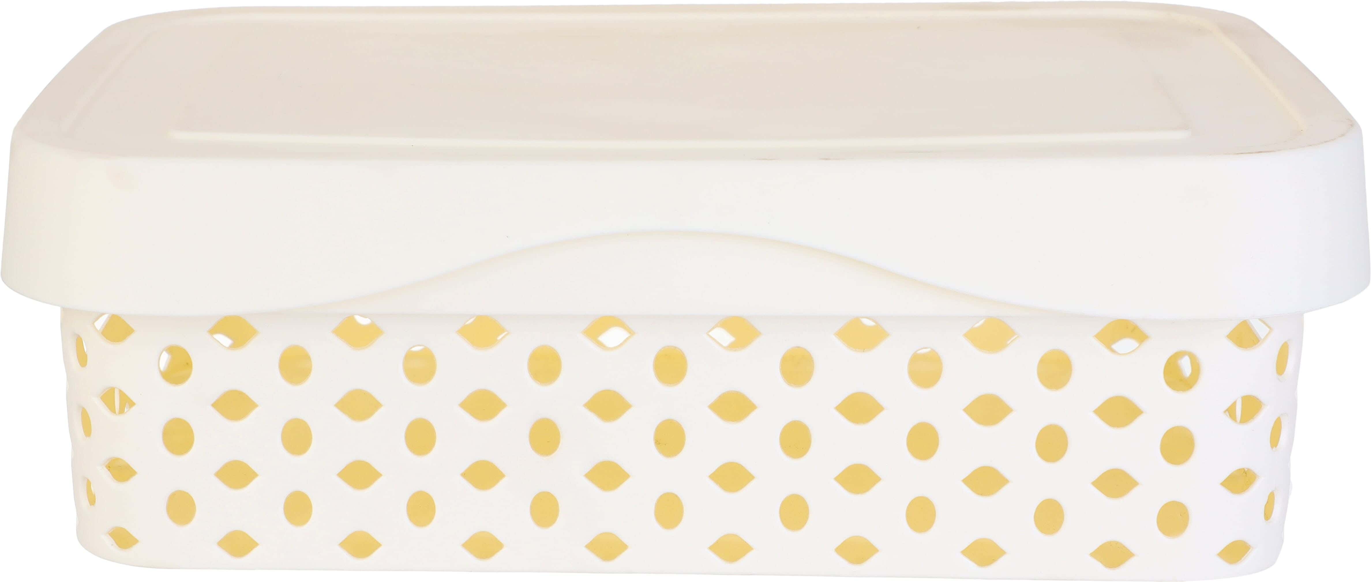 El Helal & Star Plastic Storage Box, 5 Liter - Off White