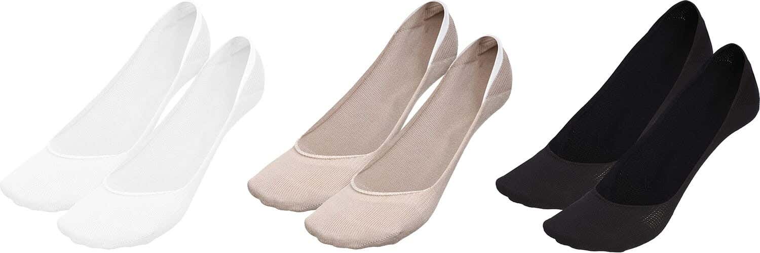 Solo Cotton Heel Socks Set, 3 Pieces, Free Size - Multicolor