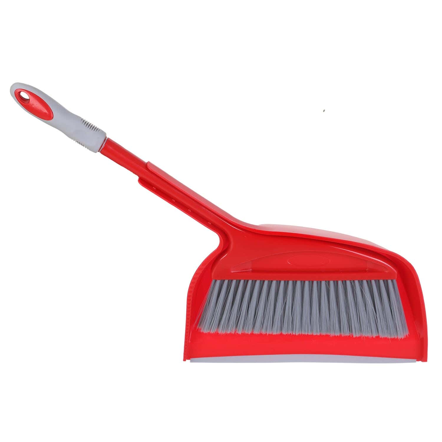 Liao Plastic Cleaning Brush with Shovel, 50 cm - Red Grey