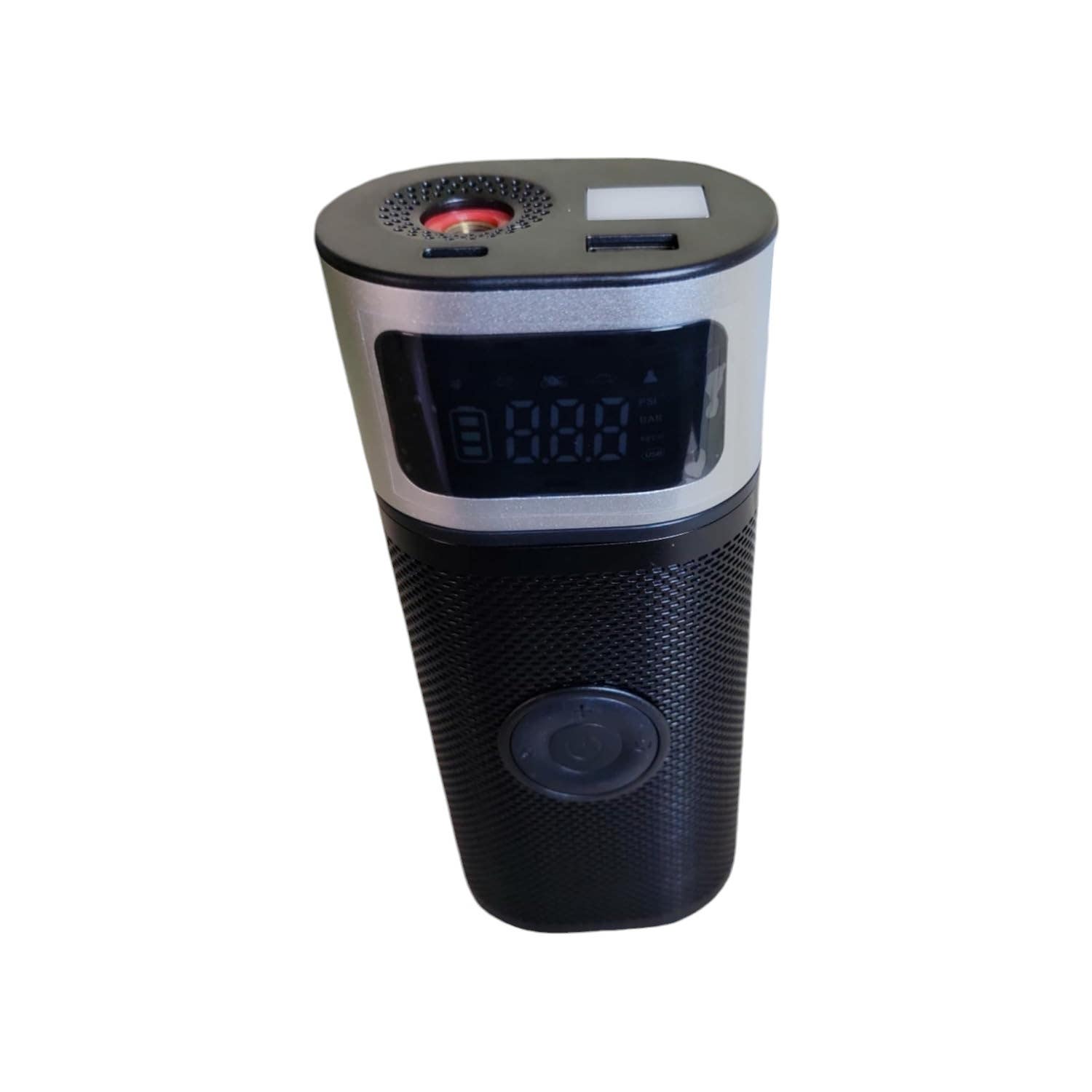 Digital Air Compressor Power Bank, 6000 Mah - Black