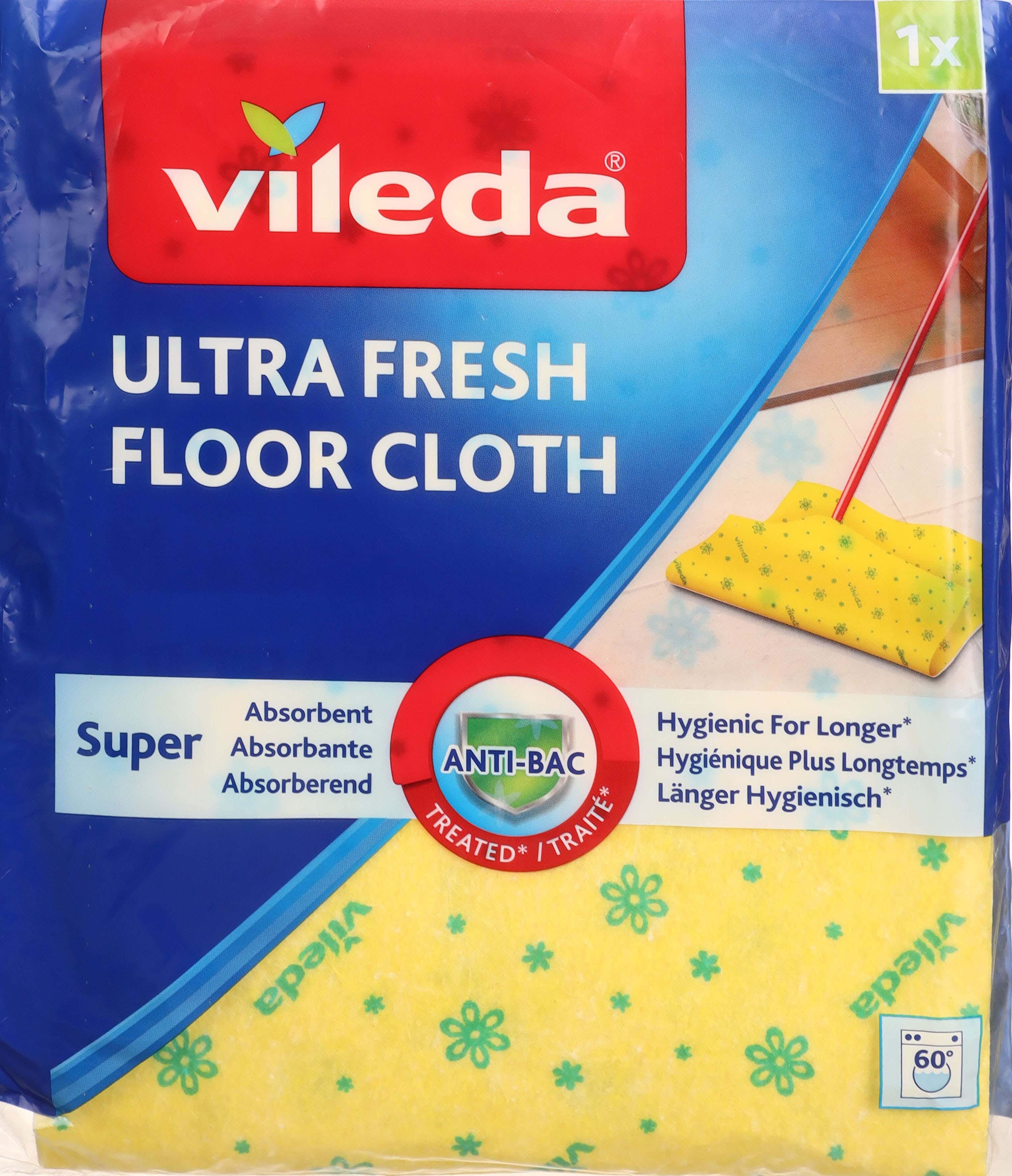 Vileda Floor Cloth Mop, 50x60 cm - Yellow