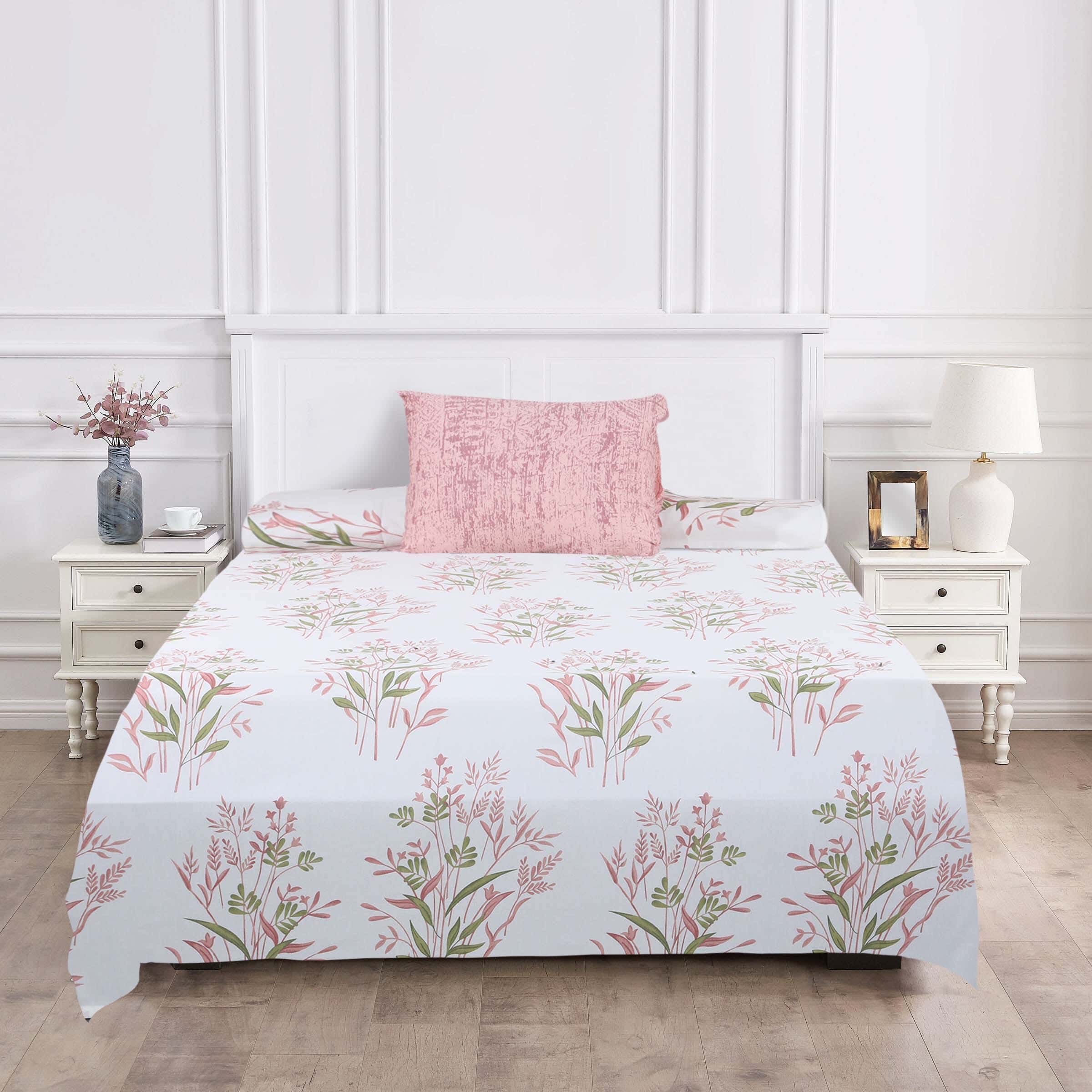 Solo Cotton Bed Sheet Set, 6 Pieces, 240×180 cm, 2850 gm - Multicolor