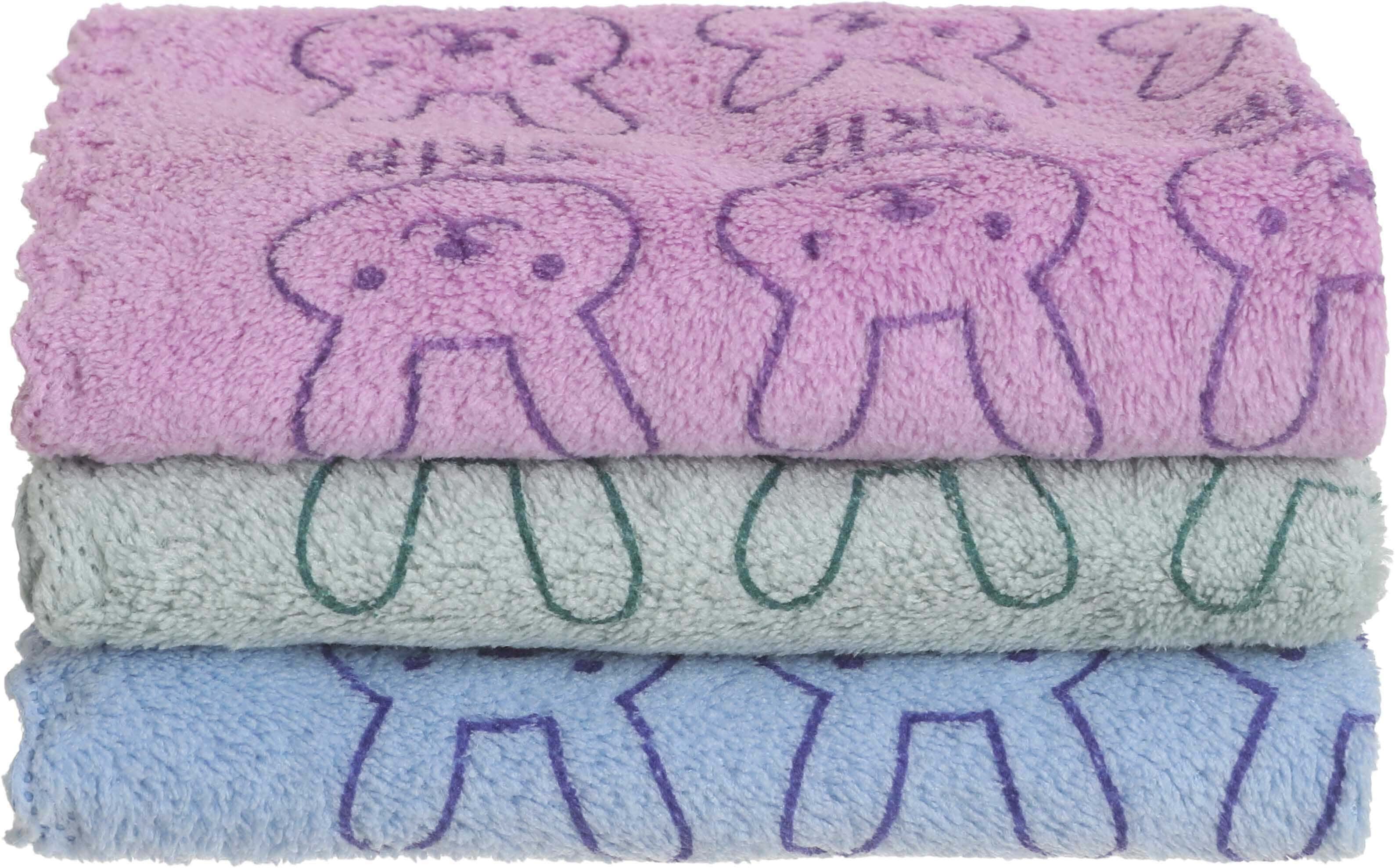 Fabric Kitchen Towel Set, 3 Pieces, 30×30 cm - Multicolor