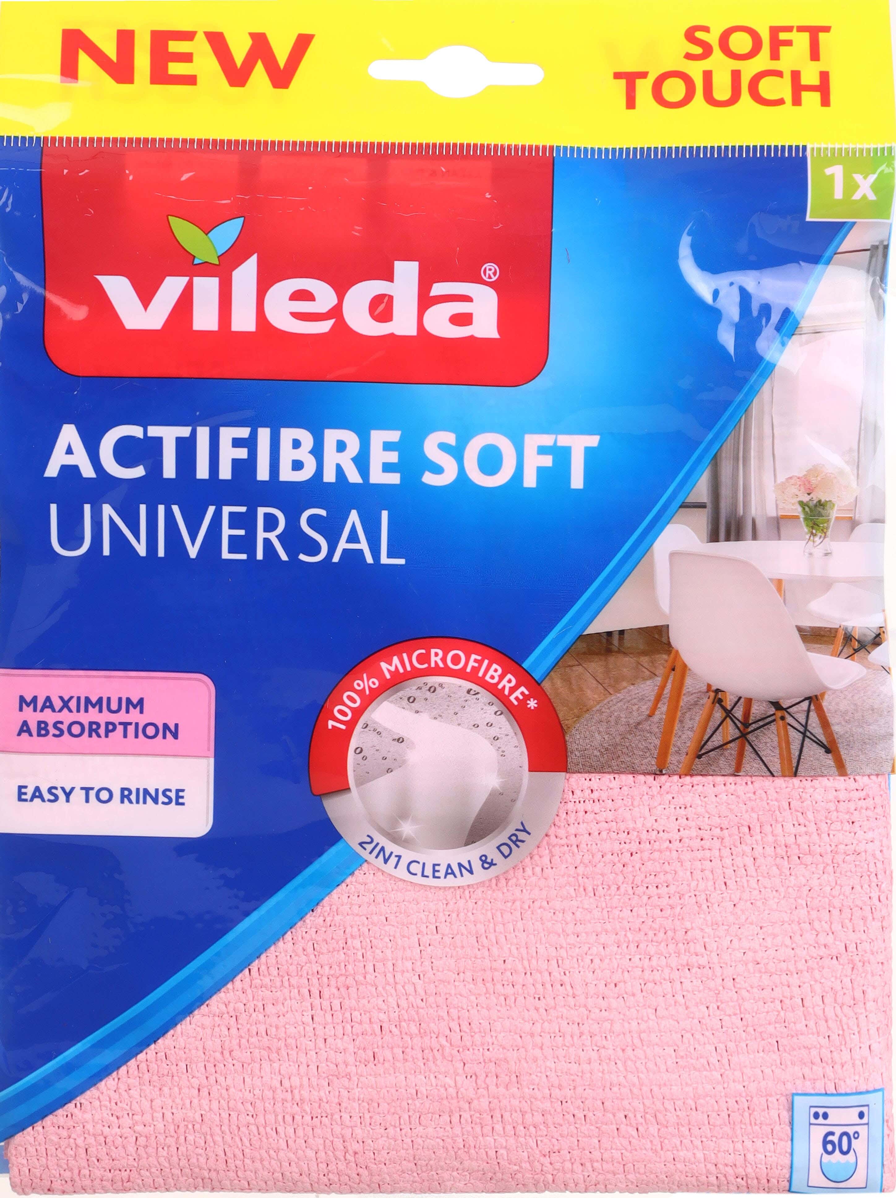 Vileda Sponge Cleaning Cloth, 26x18 cm - Pink