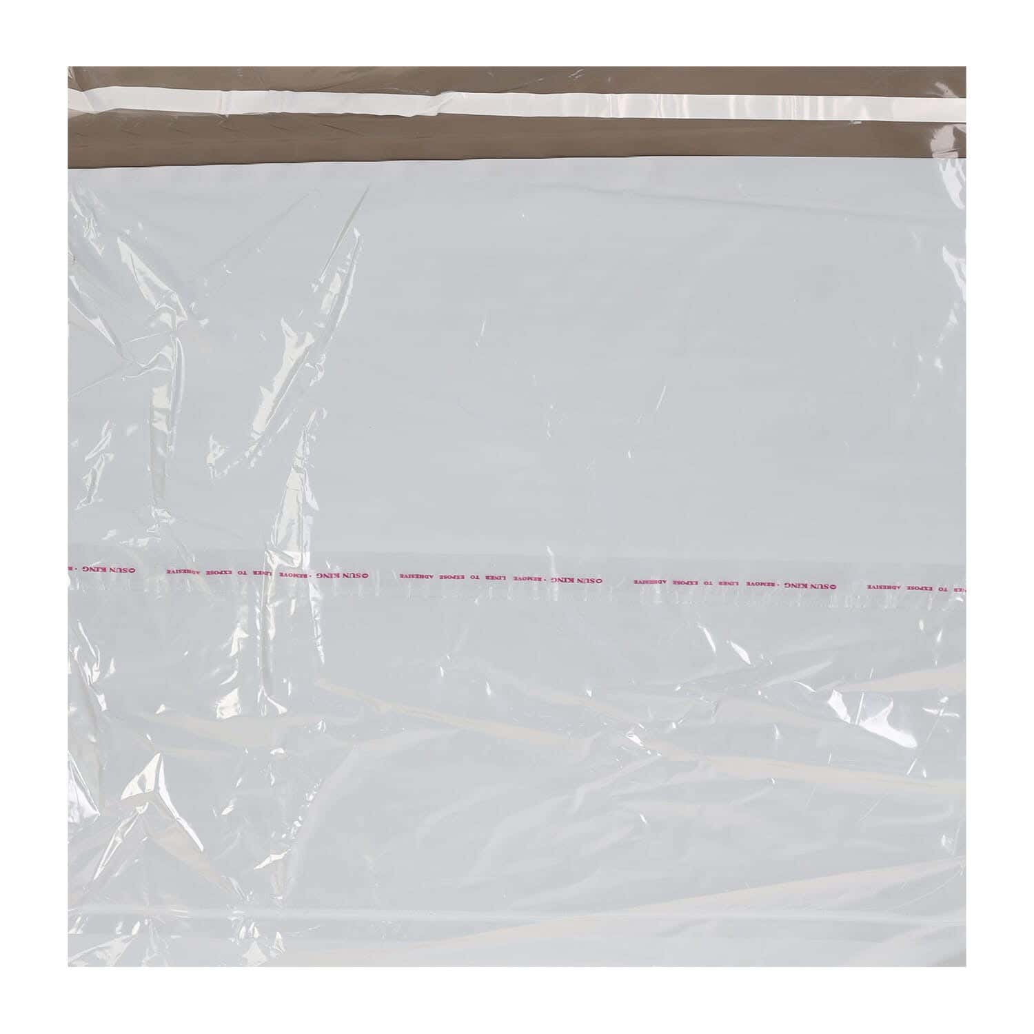 Set Of Plastic Flyer Bags, 50 Pieces, 40×40 cm - Grey