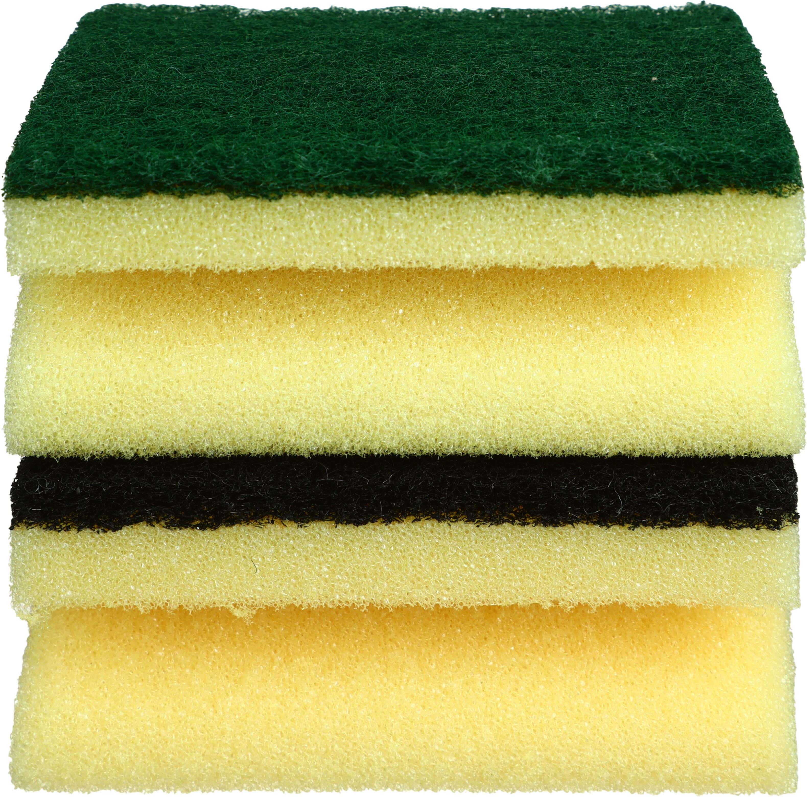 Easy Use Utensils Sponge Set, 2 Pieces - Yallow Green