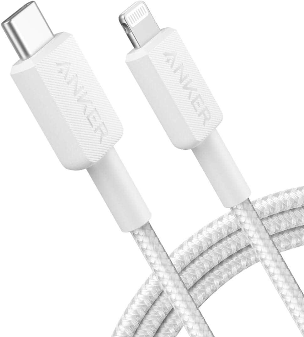 Anker Cable 322 Usb-C To Lightning 6Ft Braided A81B6H21 - White