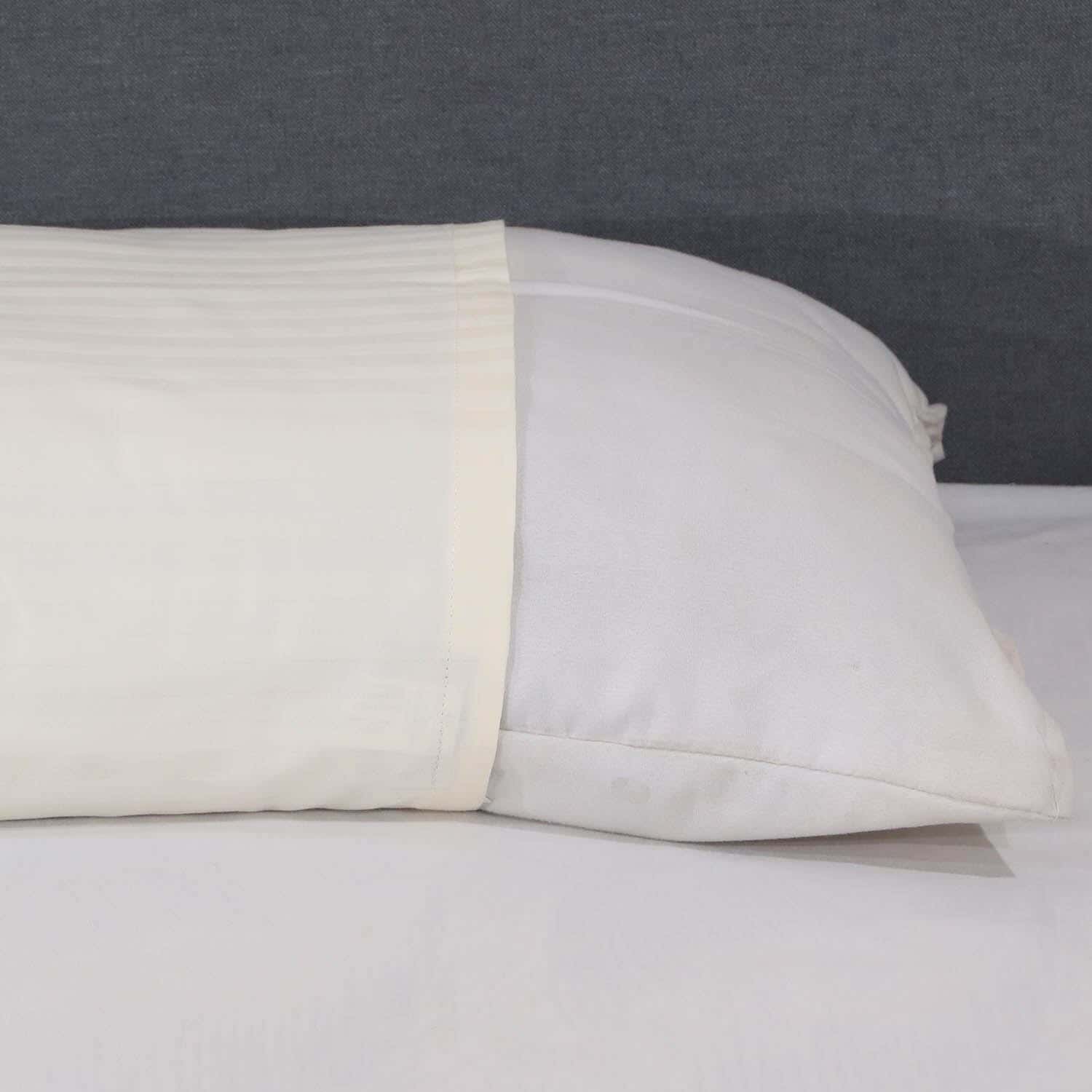 Mehalla Cotton Bed Pillowcase, 45X180 cm - Beige