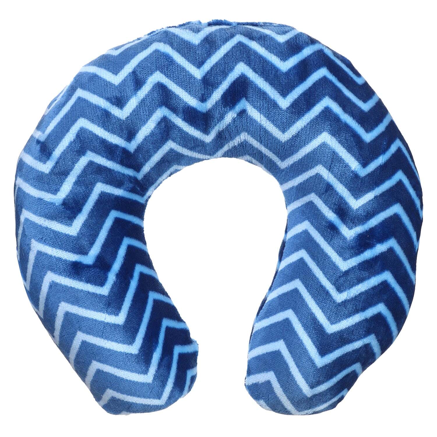 Almaamoun Fiber Neck Pillow, 30×30 cm, Approximately 200 grm - Navy