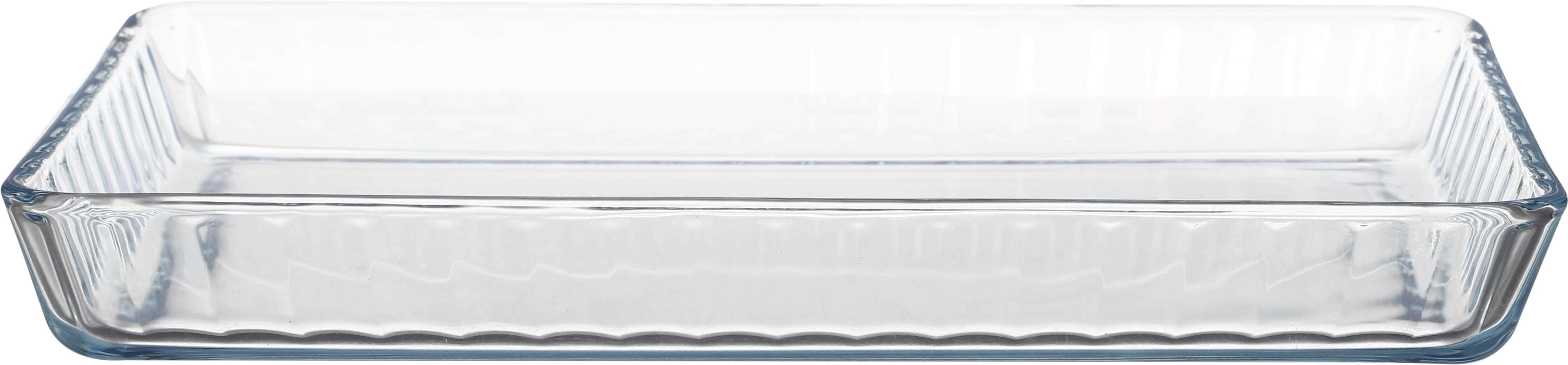 Pasabahce Thermal Glass Rectangular Borgam Oven Dish, 2850 ml - Clear