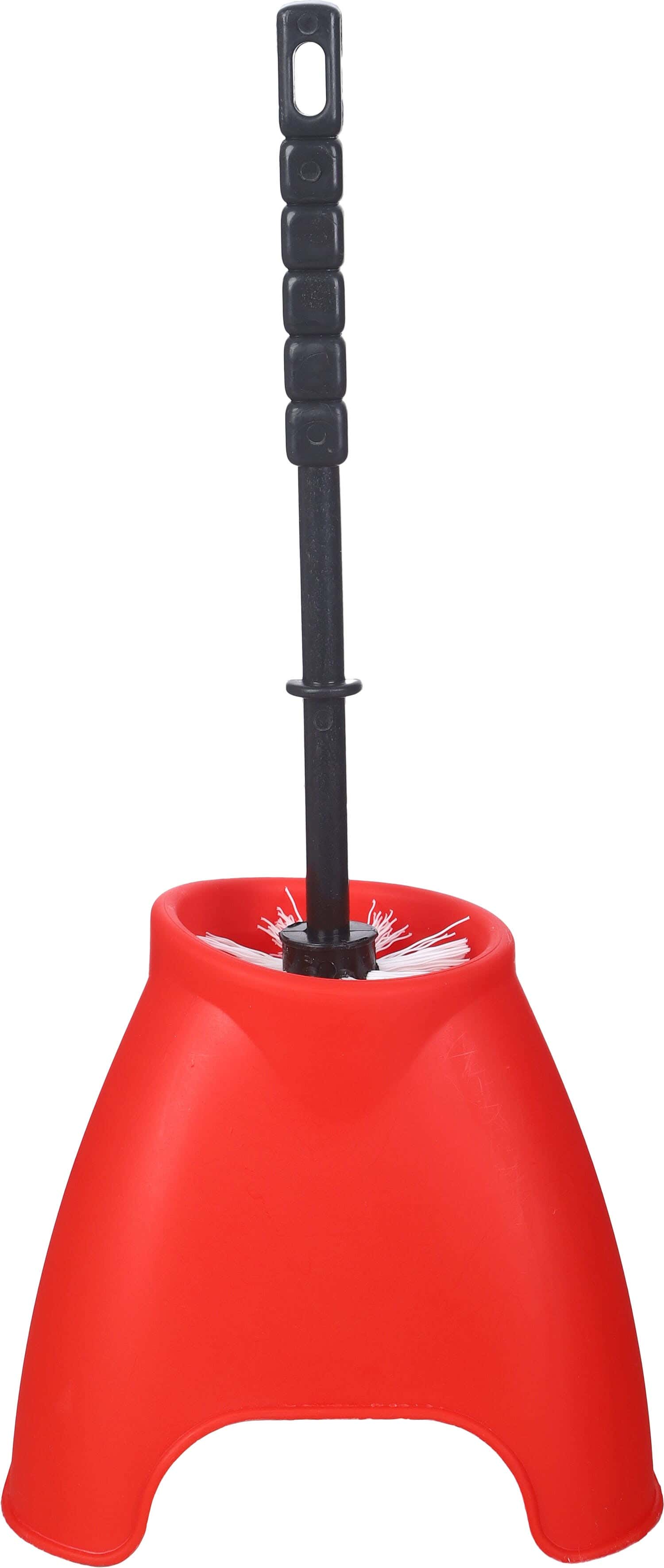 El Helal & Star Plastic Curvy Pro Toilet Brush, 40 cm - Black Red