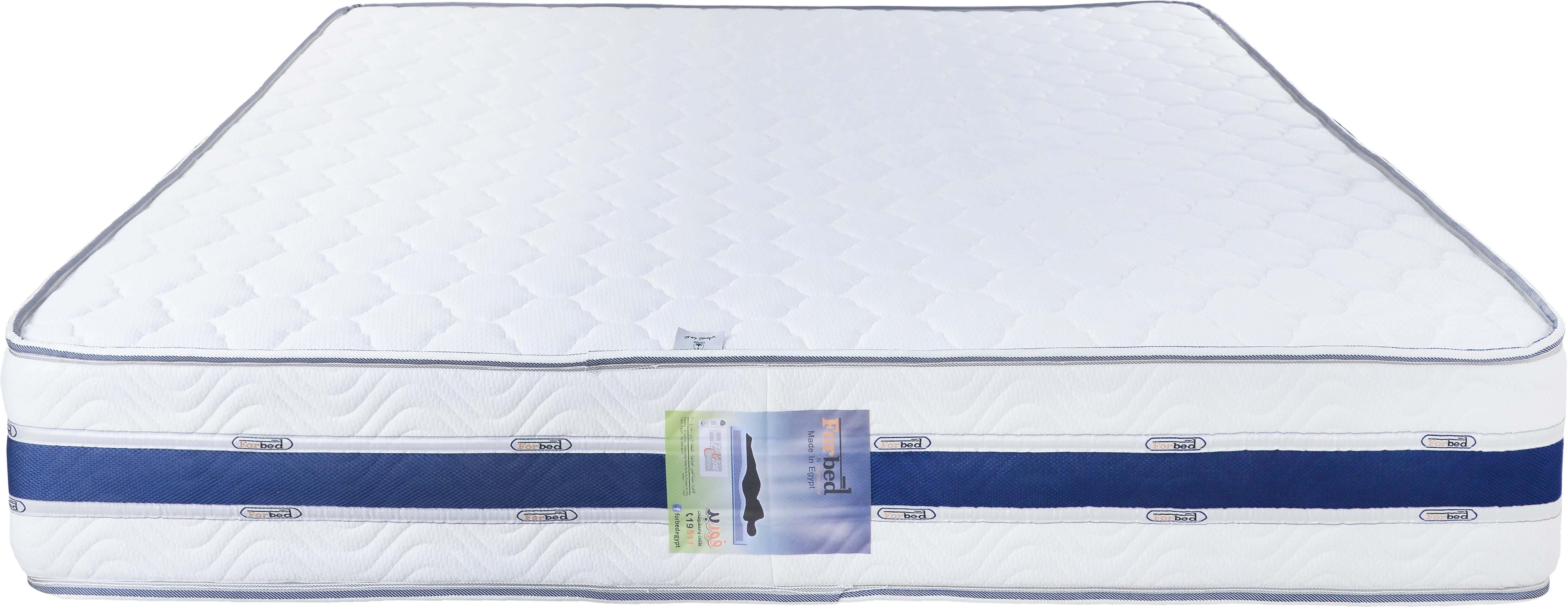 For Bed Extra Connected Coils Mattress, 160×195 cm, Height 27 cm - White