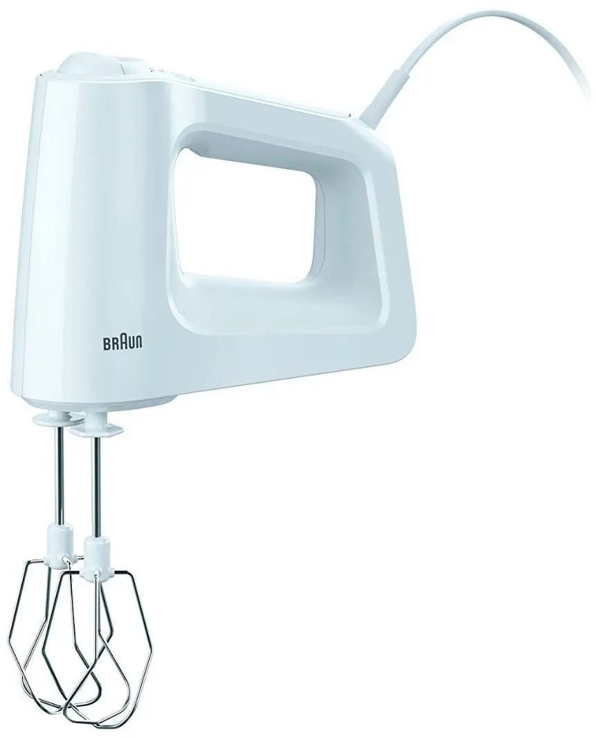 Braun Hand Mixer, 450 Watt, HM3000 - White