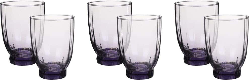 Pasabahce Glass Cup Set, 6 Pieces, 320 ml - Clear