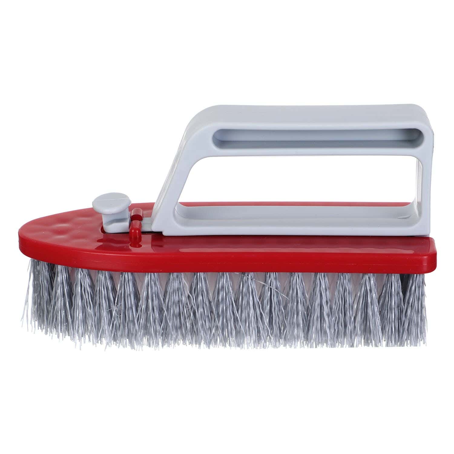 Liao Plastic Floor Cleaning Brush, 13 cm - Grey Red