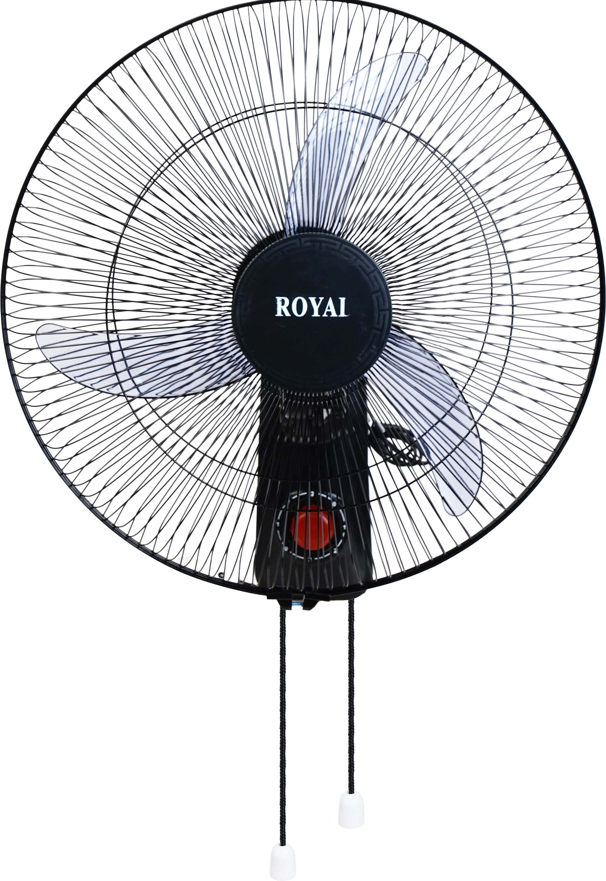 Royal BF1820 Wall Fan, 18-Inch, 3 Blades, 3 Speeds - Black Red