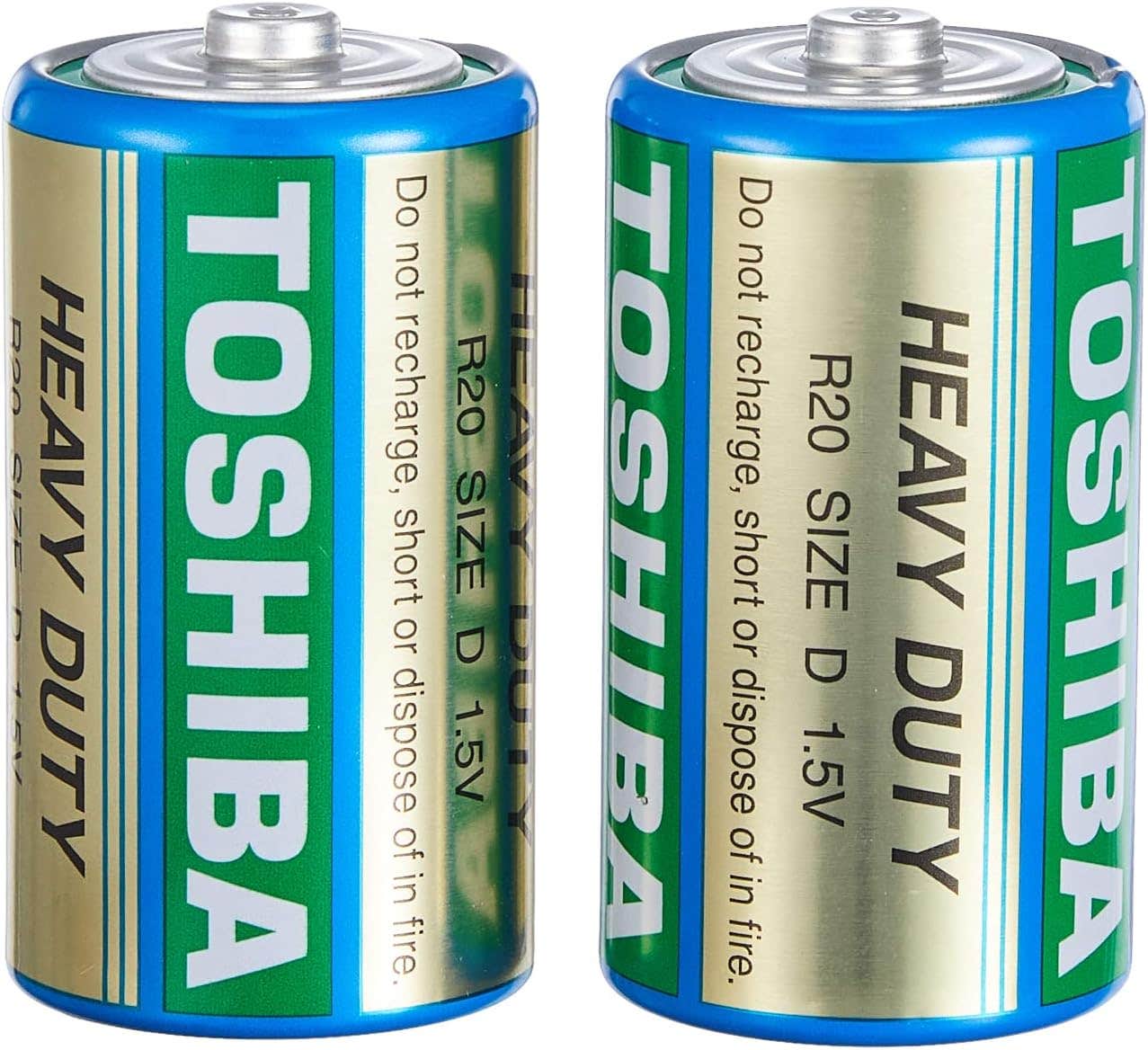 Toshiba Multi-Use Heavy Duty Heater Battery, 1.5V - 2pcs