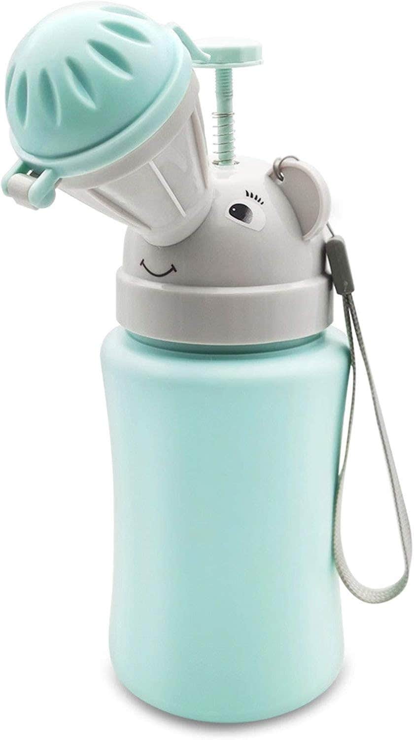 Dickis Leakproof Design Plastic Portable Urinal for Kids - Green Grey