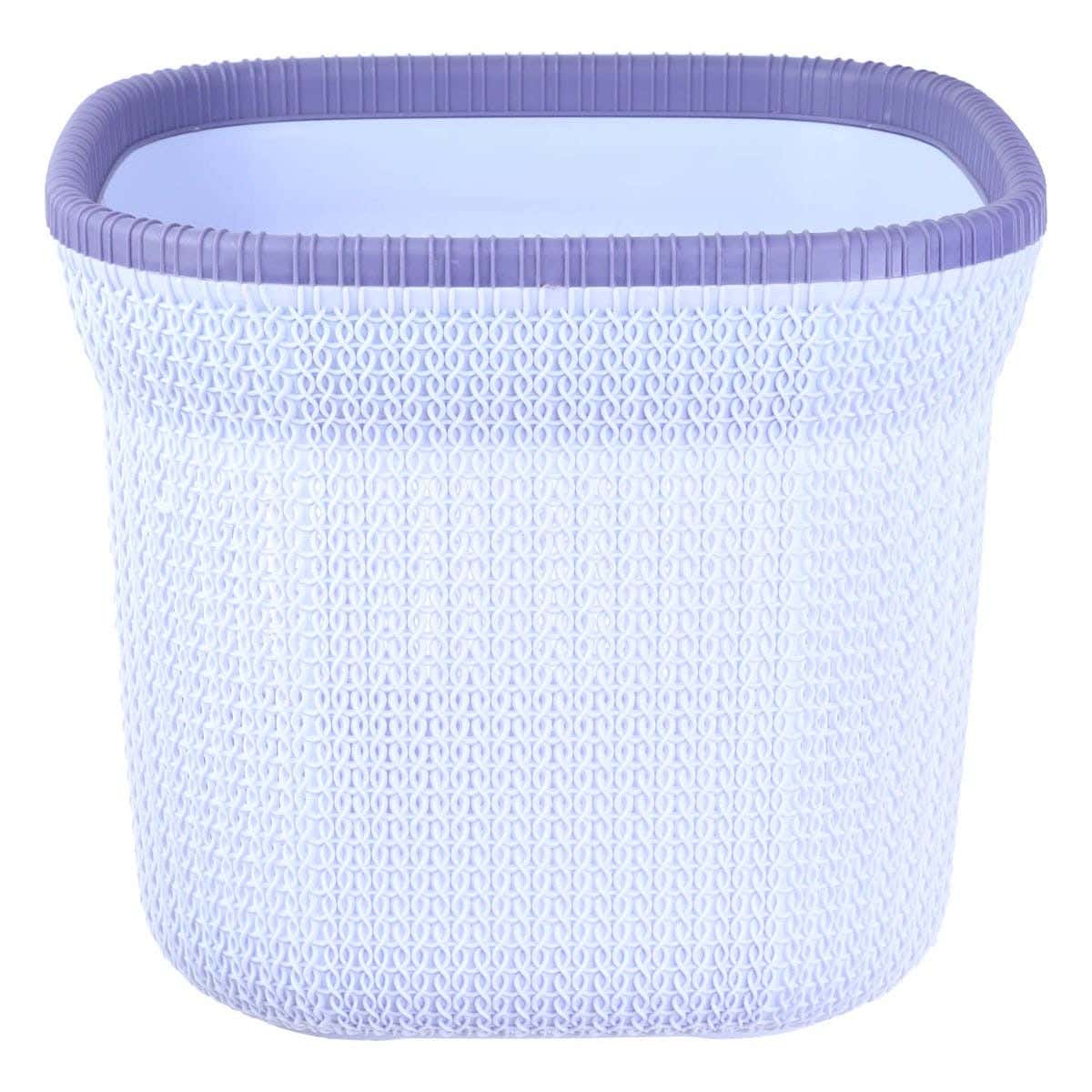 Al Wataneya Plastic Laundry Basket, 42×36 cm - Blue