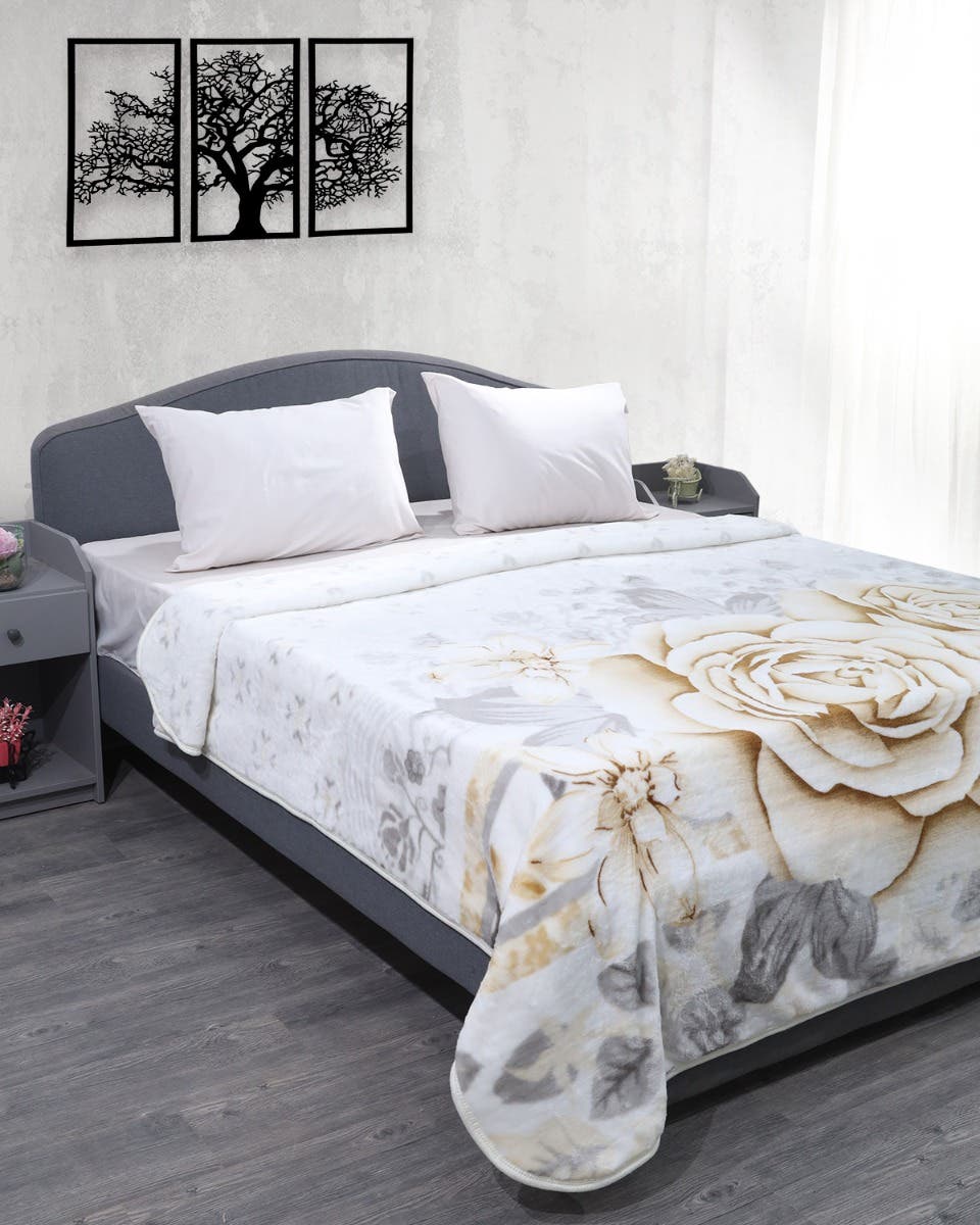 Aslan Velve Blanket, 230×240 cm - Multicolor