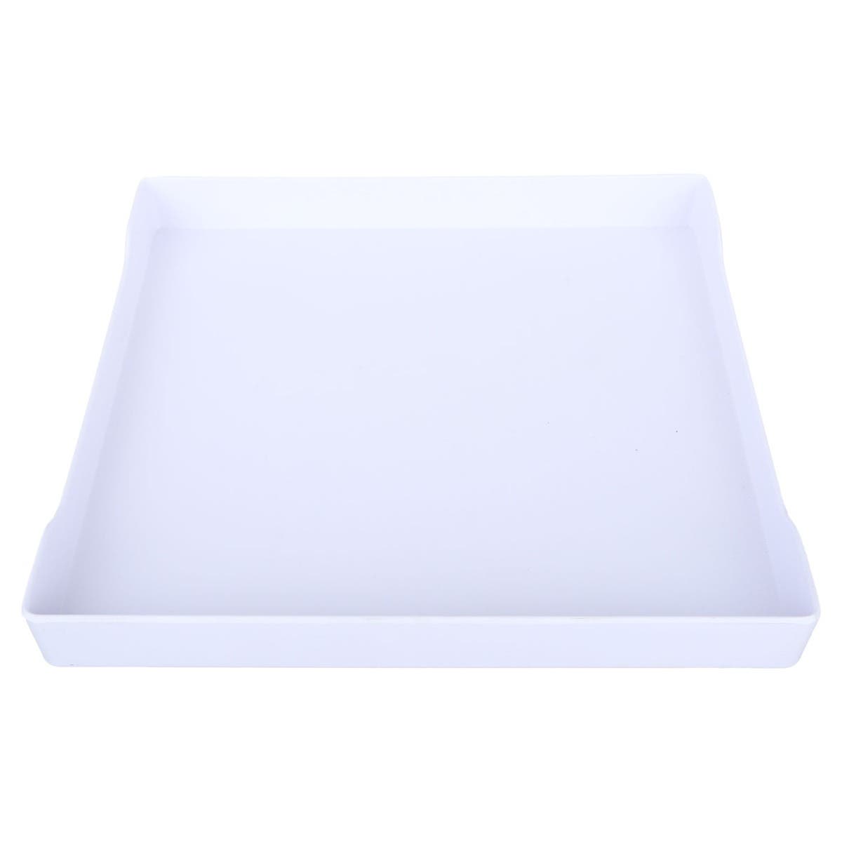 Bright Designs Square Melamine Serving Tray, 38 cm - White