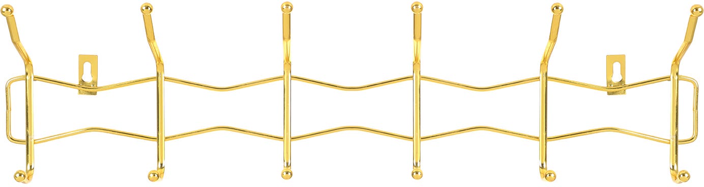Stainless Steel Clothes Hanger, 51 cm, 12 Hooks - Gold