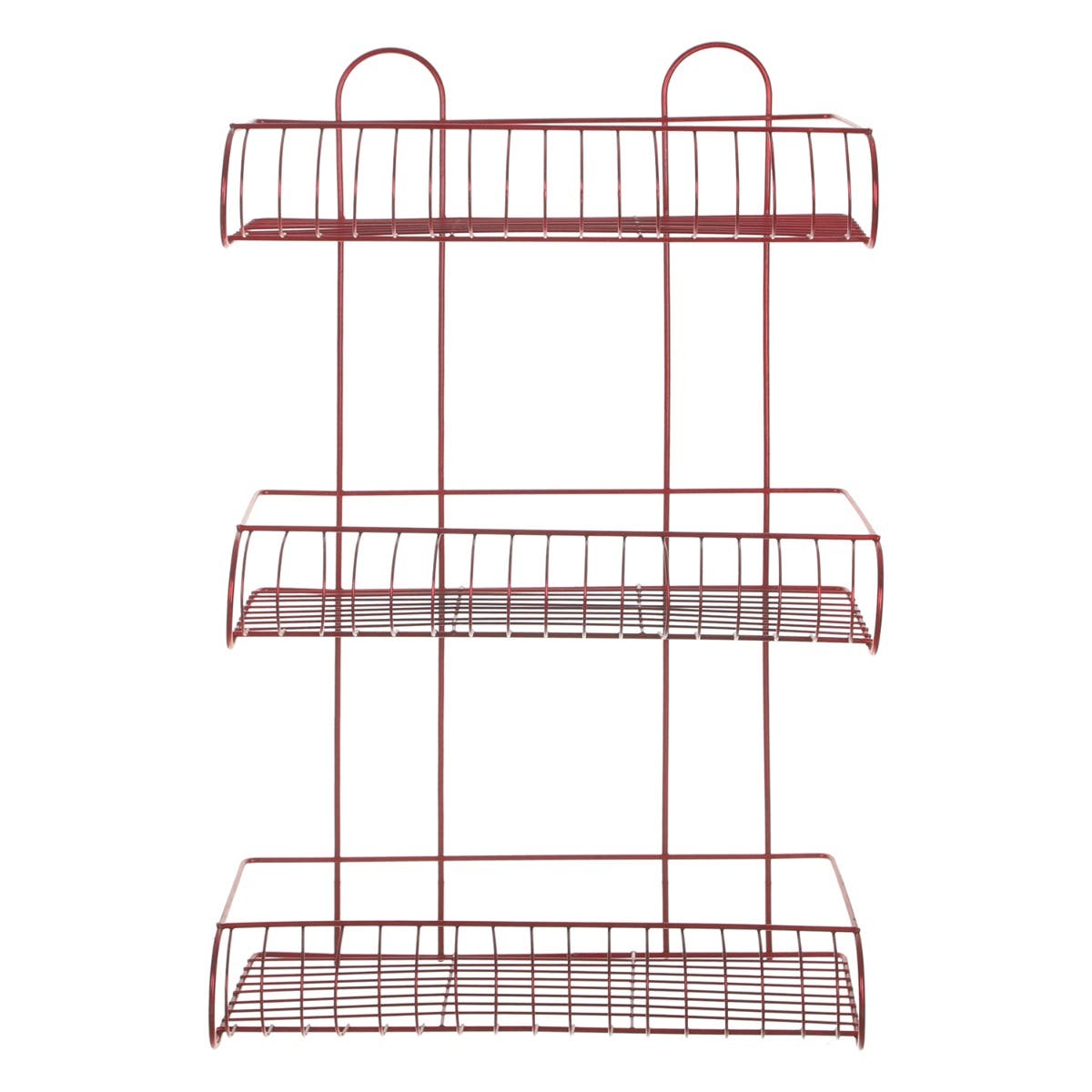 Malik Star Bathroom Corner, 3 Layers, 38×57×15 cm - Dark Red