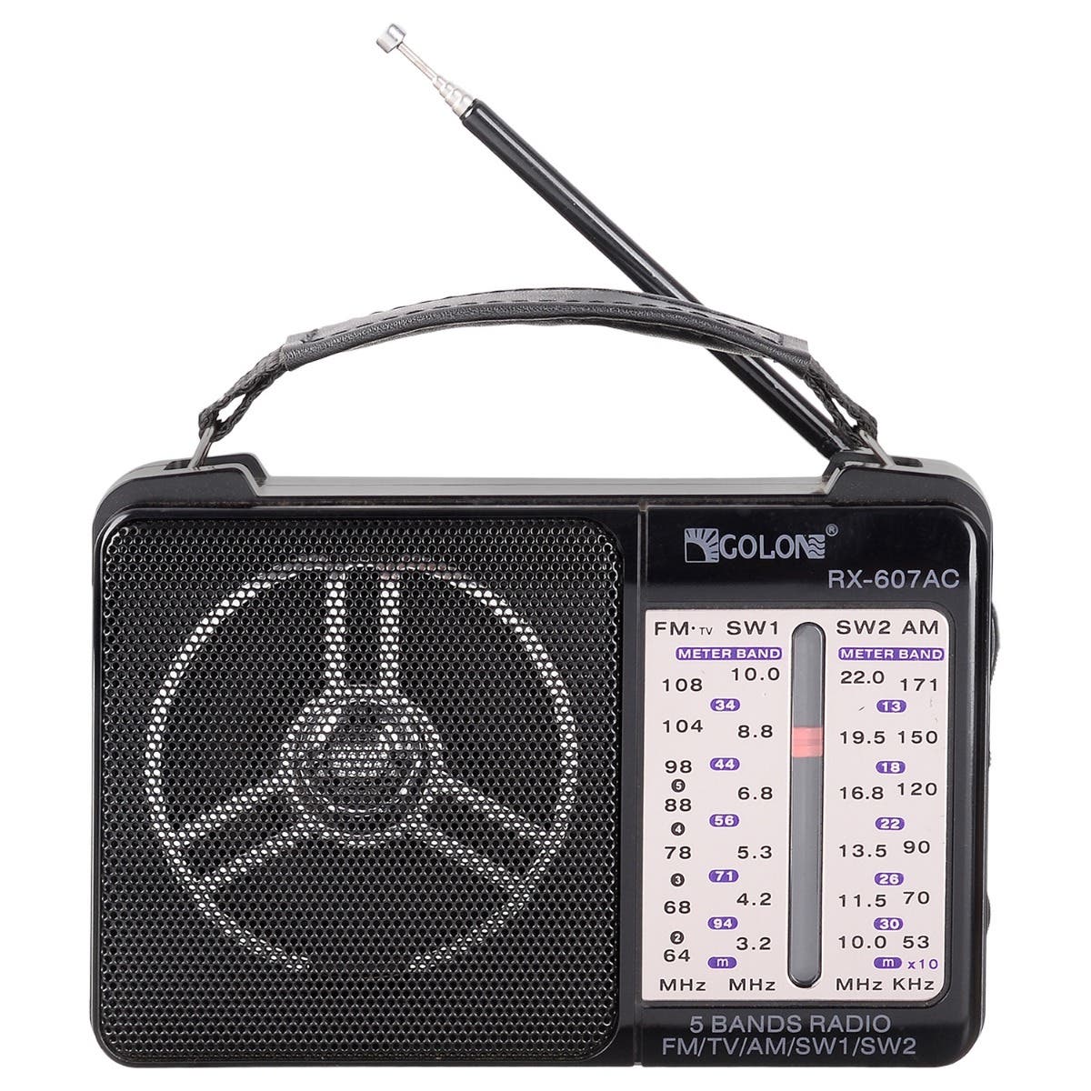 Golon RX-607AC FM Radio - Black