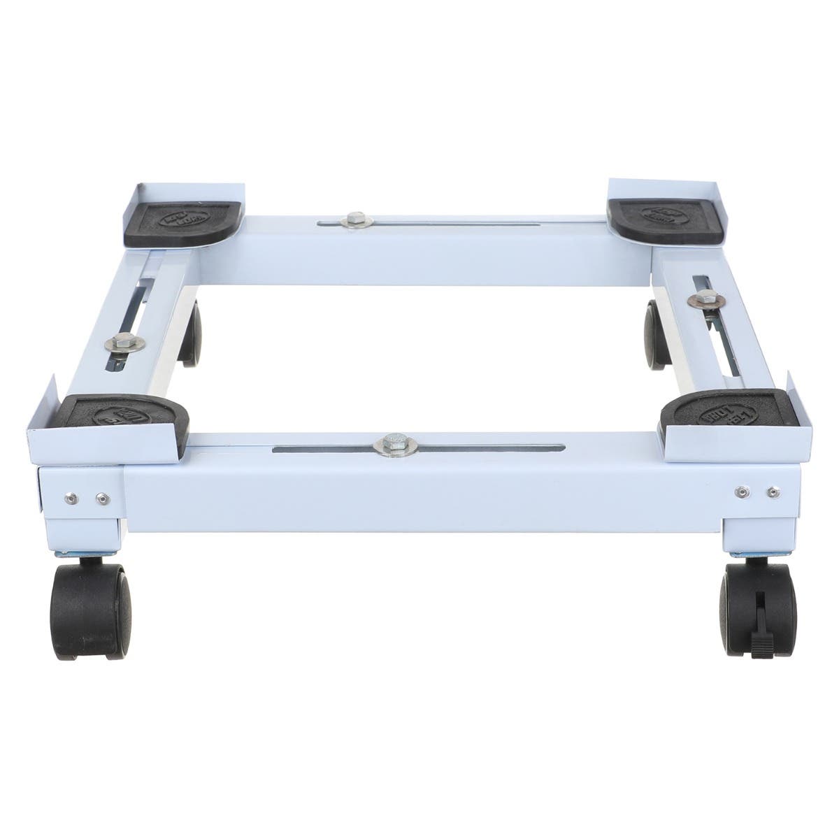 Laura Metal Refrigerator Stand, 4 Wheels, 69×69 cm - White