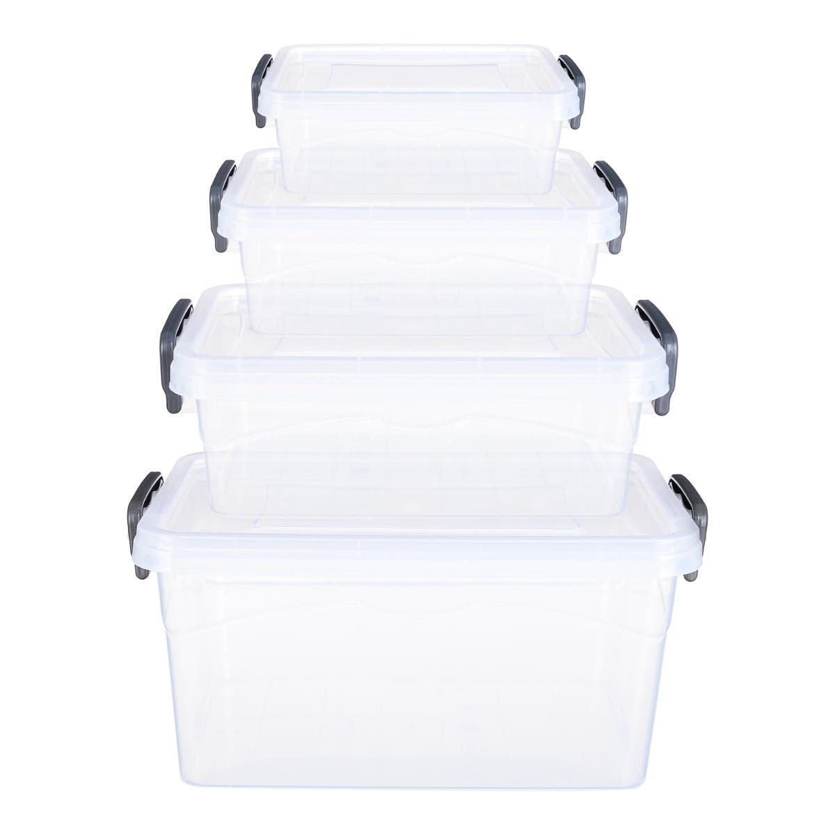 El Hoda Food Keeper Set, 4 Pieces - Clear