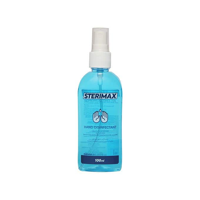 Sterimax Hand Disinfectant Liquid Spray, 100ML, 5 Pieces