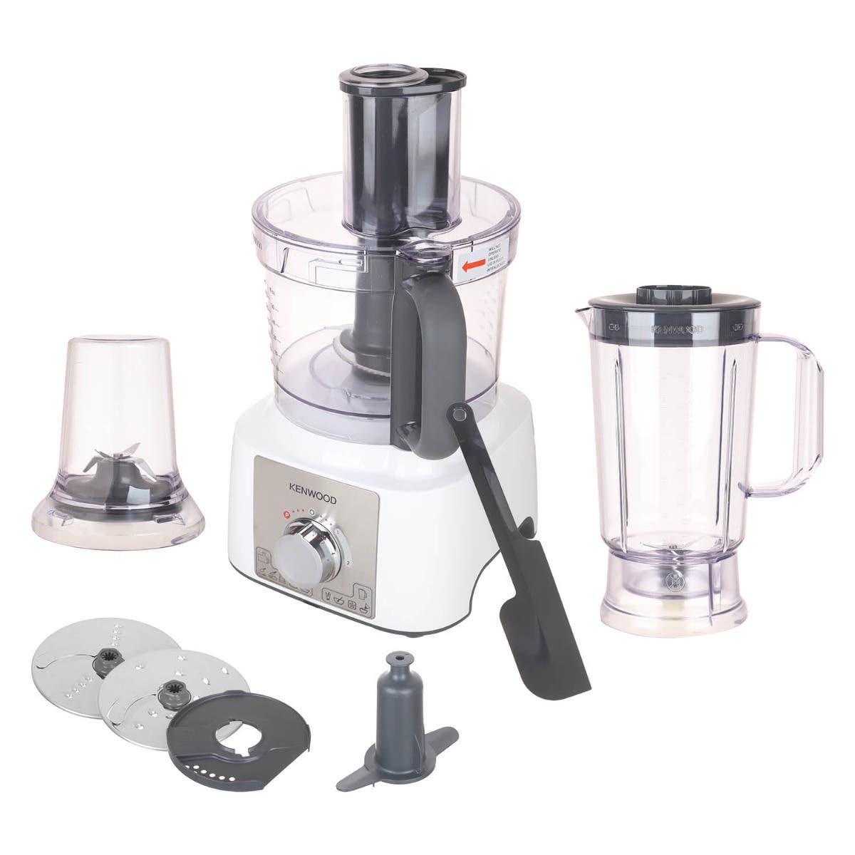 Kenwood FDP65.400WH Food Processor, 1000W - White Grey