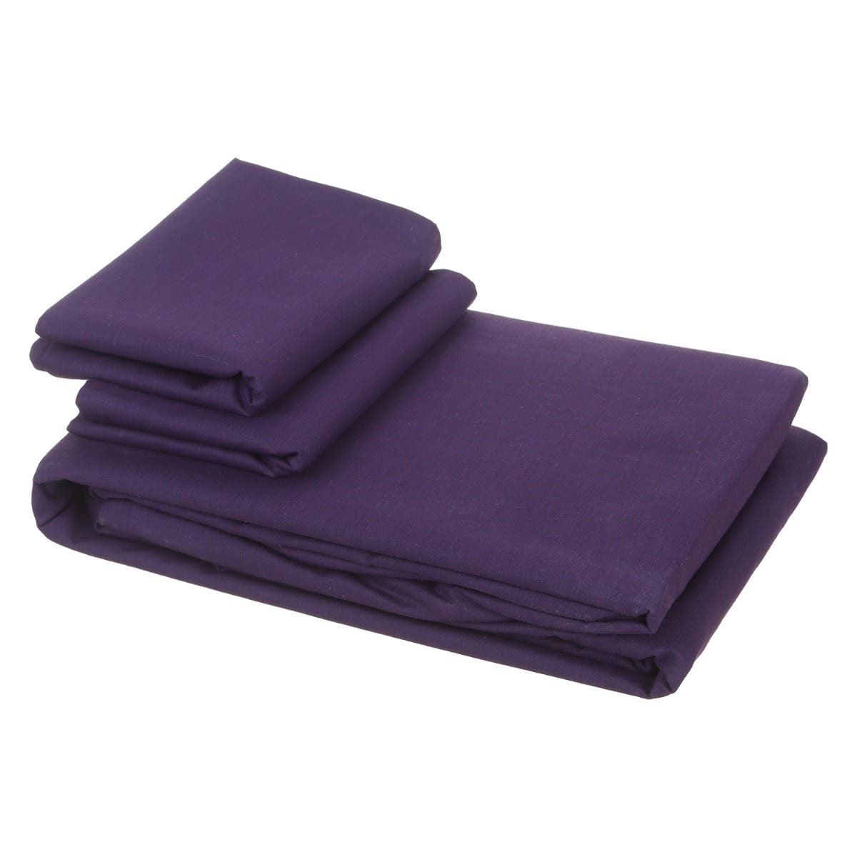 Nice Home Bedding Sheet Set, 3 Pieces, 160 cm - Dark Mauve