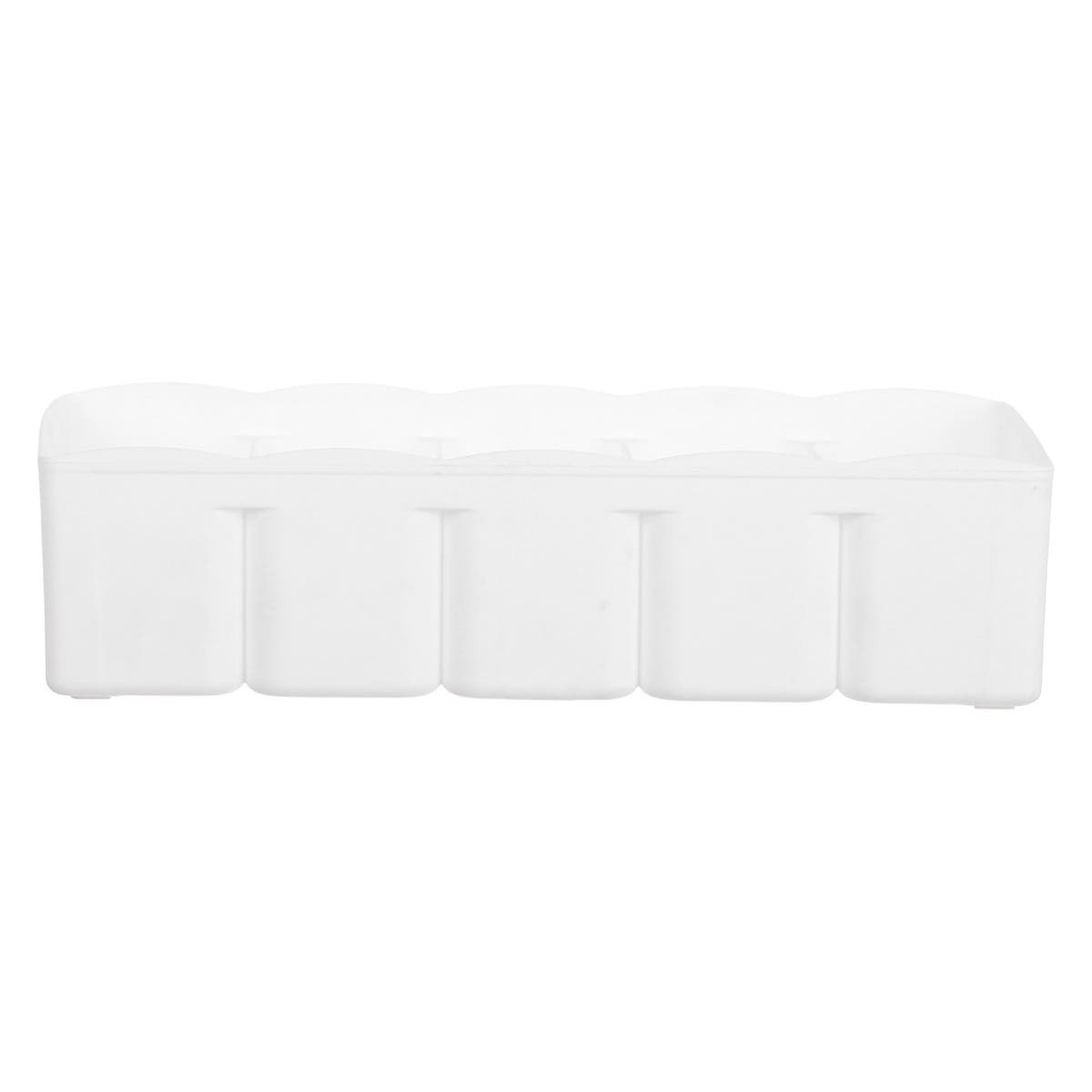 Dunya Plastic Drawer Organizer for socks, 30×15 cm - White
