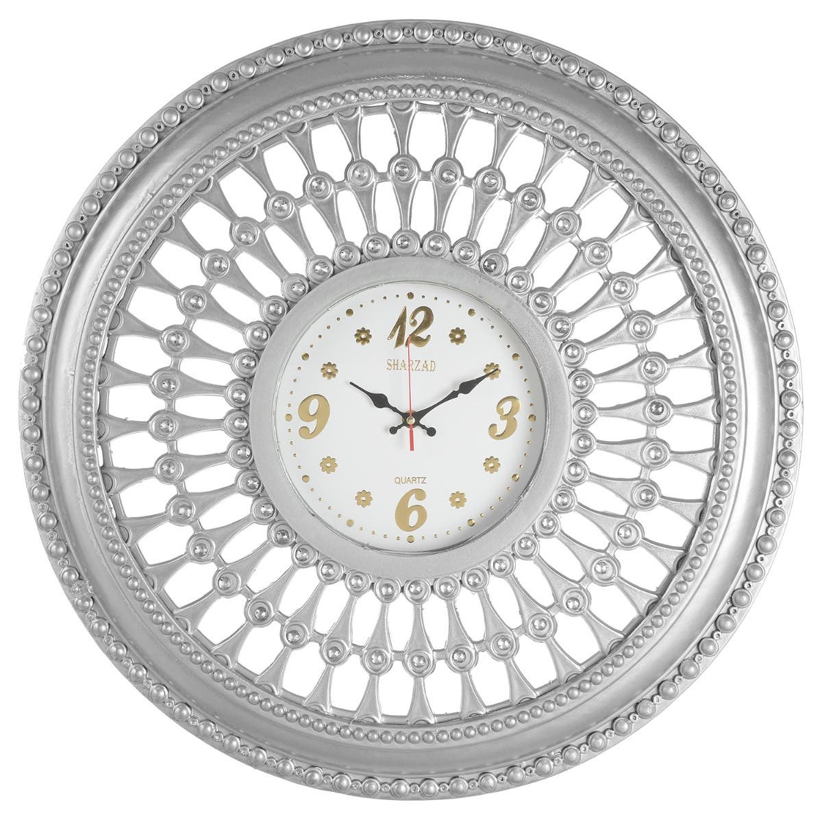 Plastic Wall Watch, 58 cm - Silver