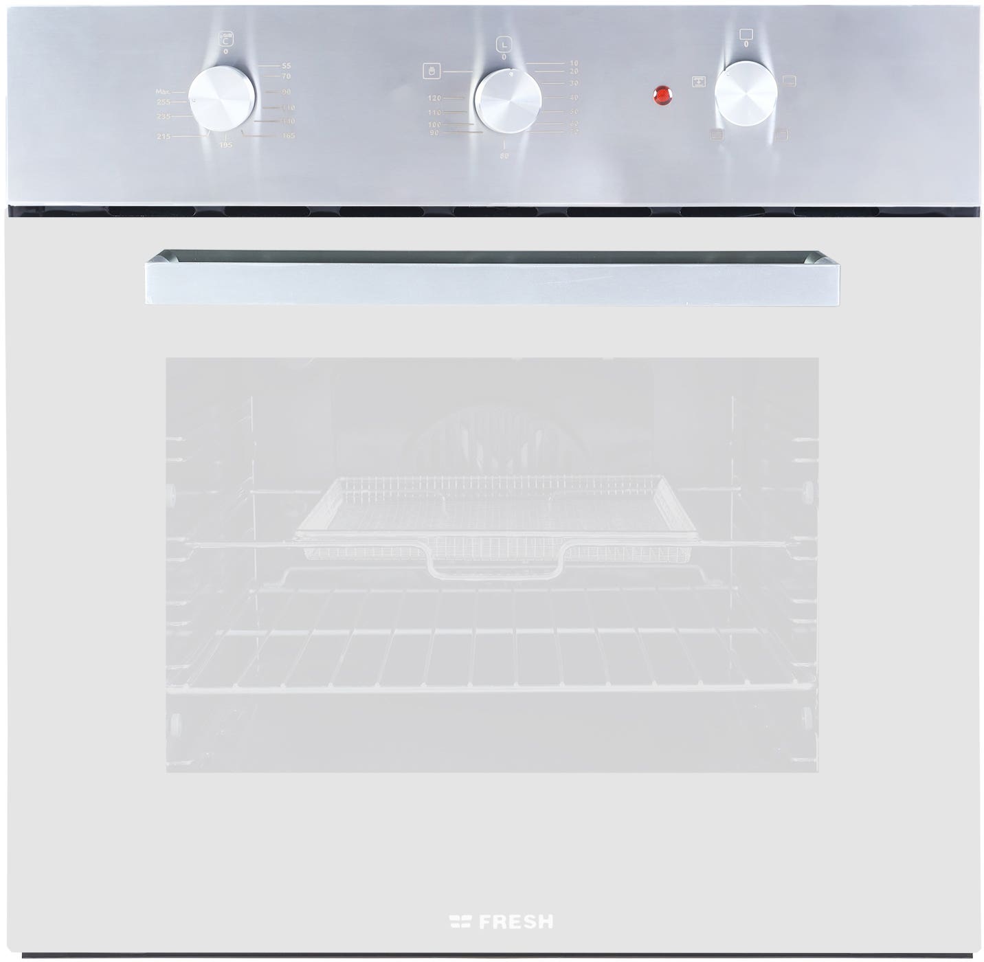 Fresh 500009646 Built-In Oven, 60 cm, Electric Grill and Fan - Silver