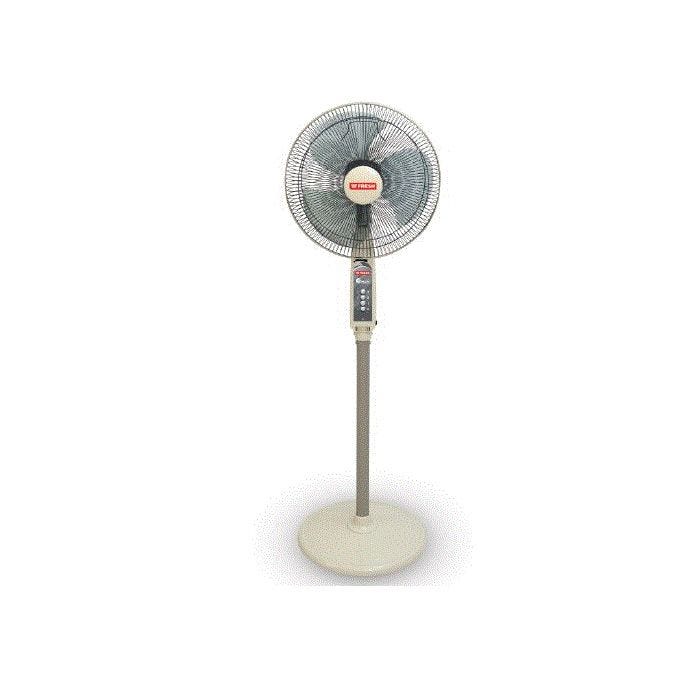 Fresh Smart Piano Stand Fan, 16 Inch, 3 Speeds - Gray