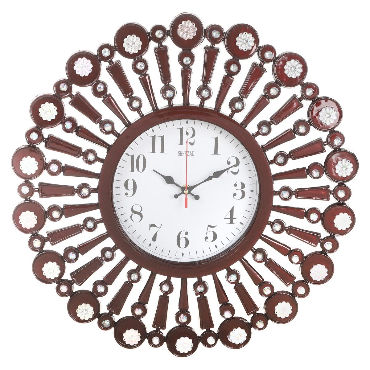 Plastic Wall Watch, 45 cm - Red