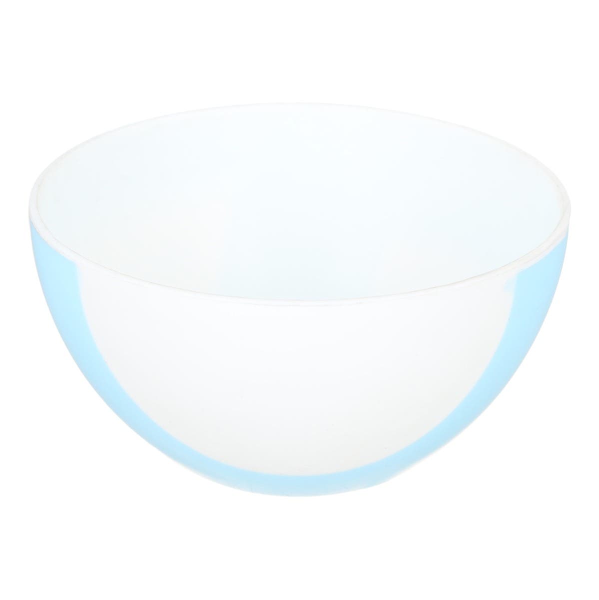 El Hoda Plastic Bowl, 14.5×8 cm - Light Blue White
