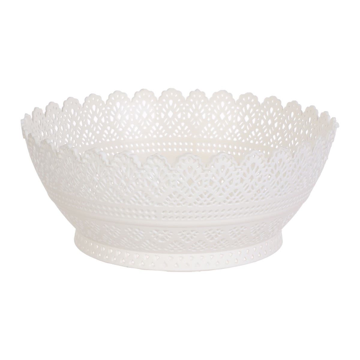Al Wataneya Round Basket, 20×20 cm - Off White