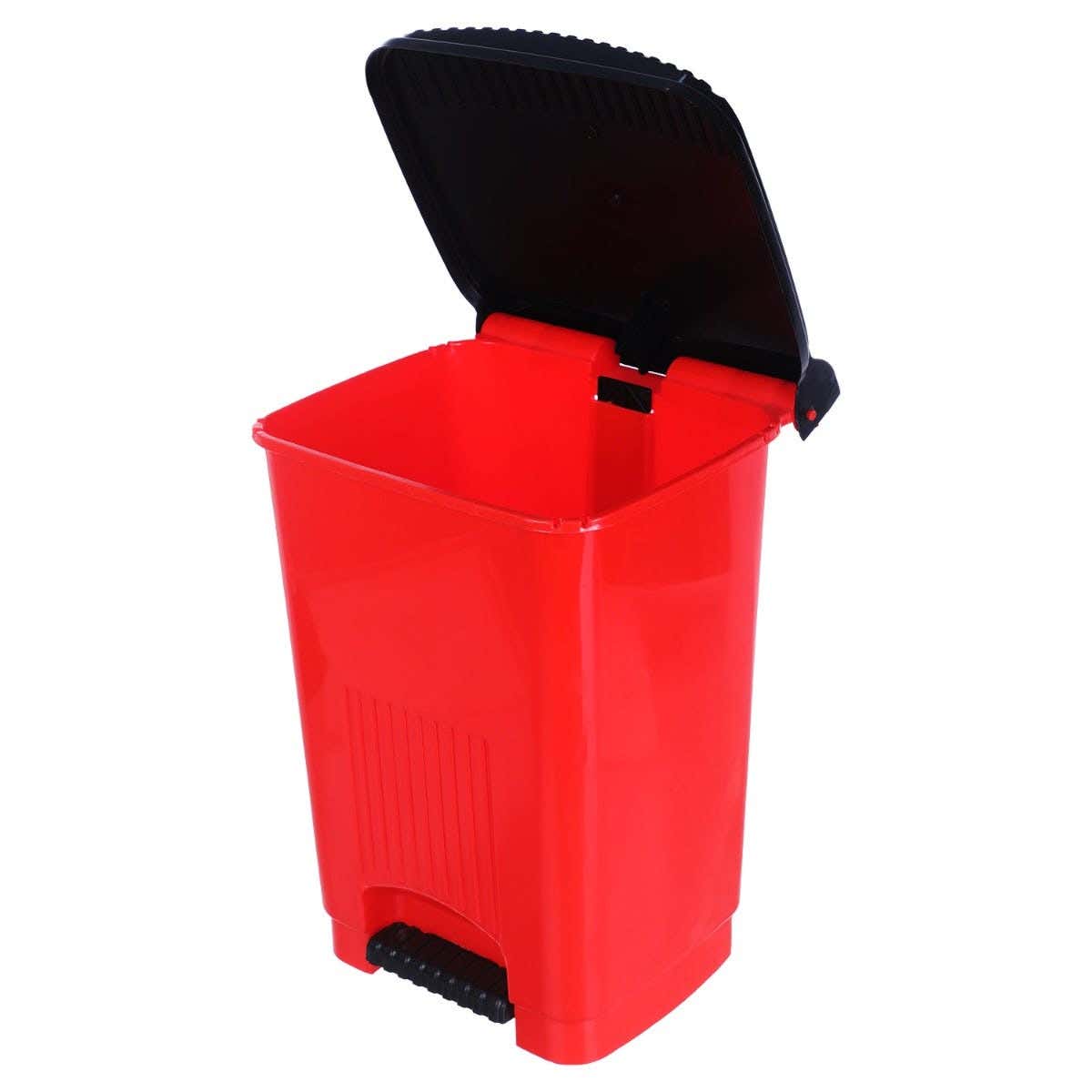 Al Wataneya Plastic Trash Bin, 30×43 cm - Red