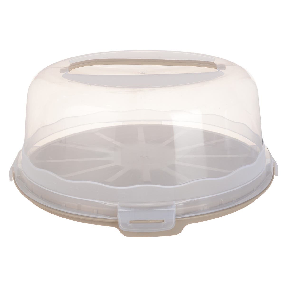 Donia Round Cake Cover, 30 cm - Clear Beige