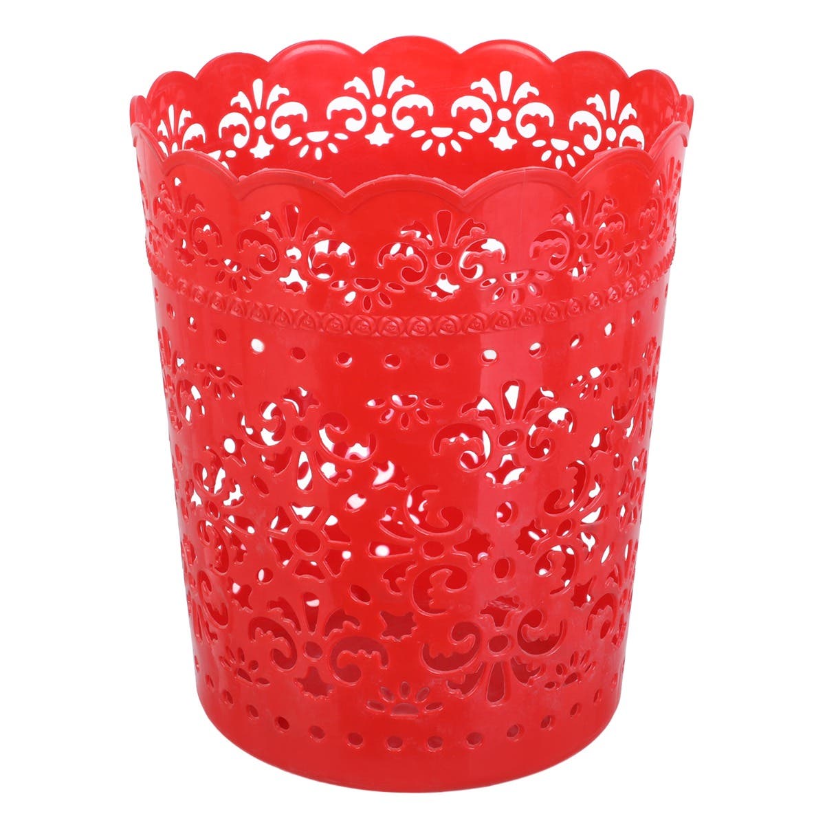 Al Wataneya Rotana Trash Bin, 30 cm - Red