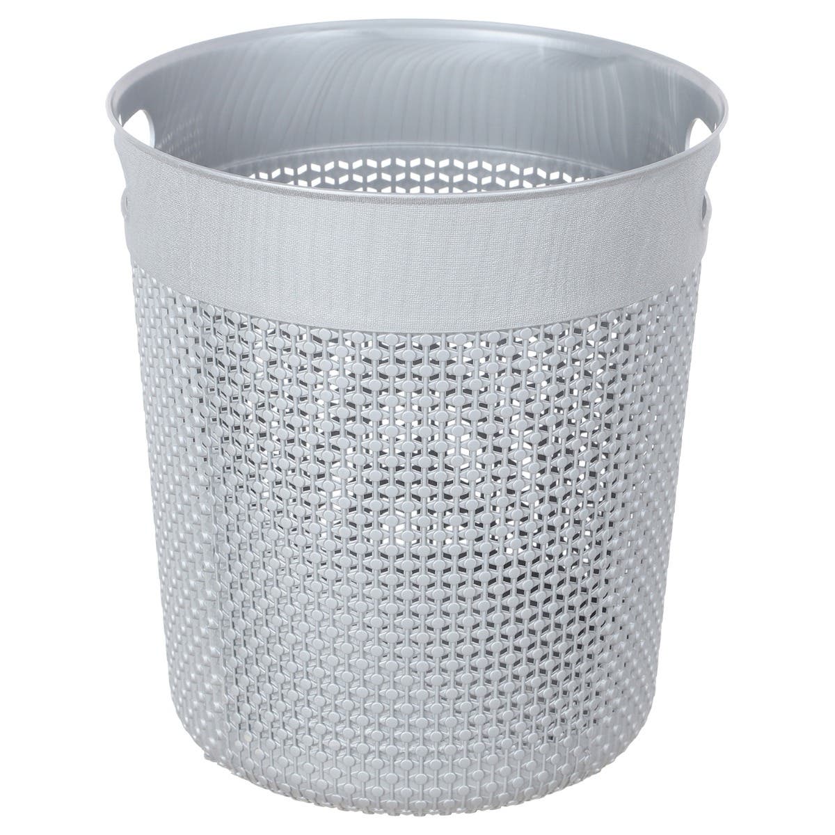 Al Wataneya Round Trash Bin, 27×20 cm - Grey