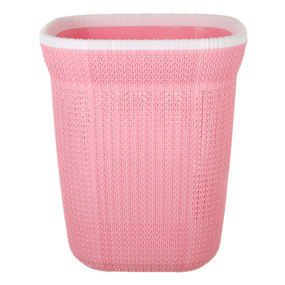 Al Wataneya Plastic Laundry Basket, 40×50 cm - Rose