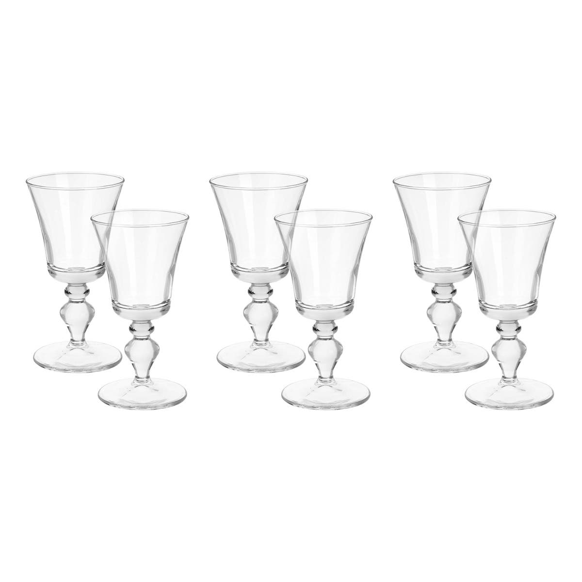 Pasabahce Glass Drinkware Set, 6 Pieces, 165 ml - Clear