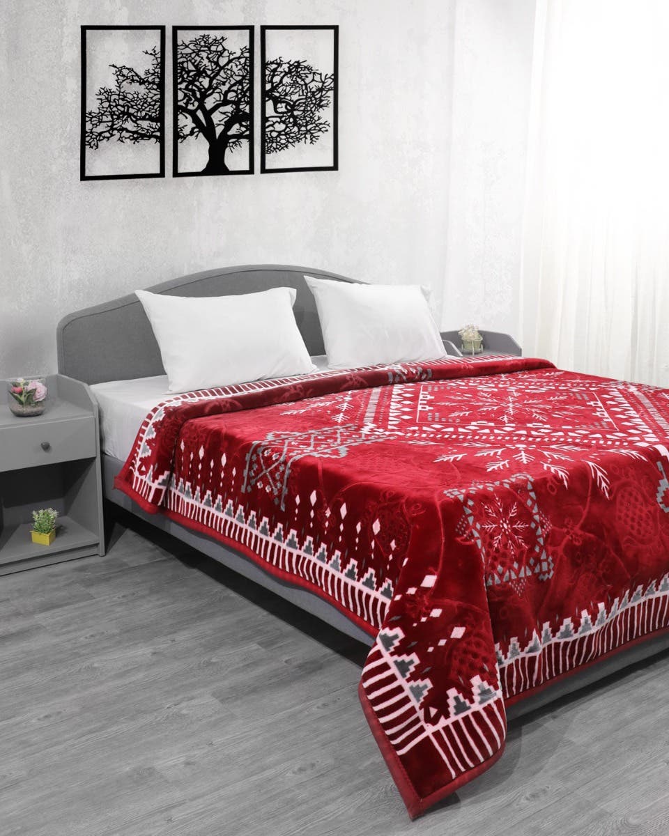 Nana Secrett Velvet Blanket, 220×240 cm, 8 Kg - Multicolor