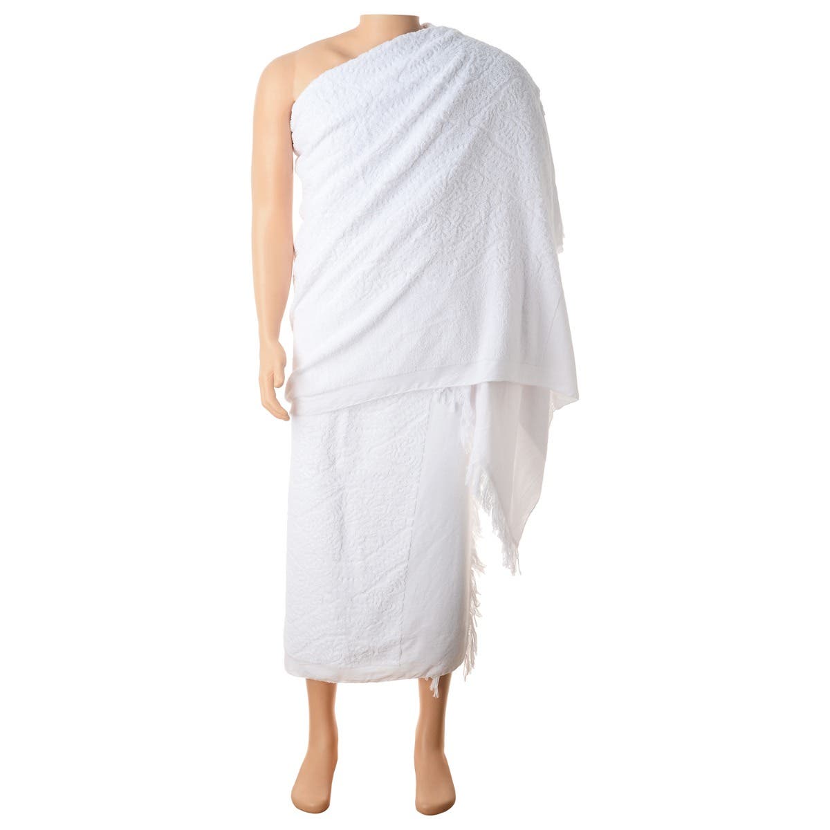 Shebltex Cotton Ihram Kit for Men, 2 Pieces, 2000 gm - White