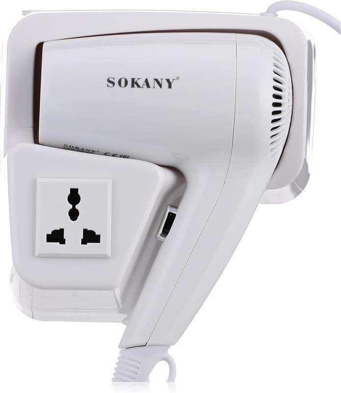 Sokany Hair Dryer, 1000 Watts - White