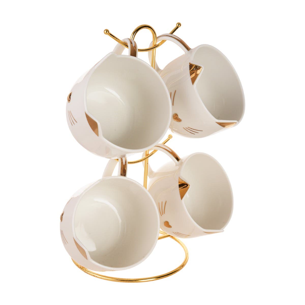 Lotus Dream Porcelain Bowl Set, 4 Pieces - White